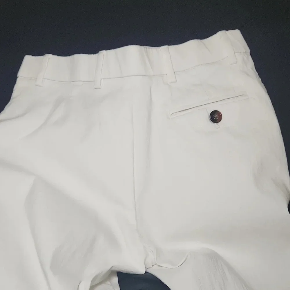 Ralph Lauren White Rayon Blend Pants